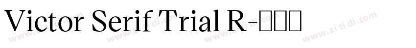 Victor Serif Trial R字体转换